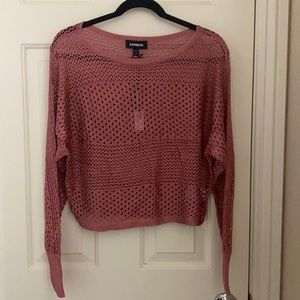 Express Open Stitch Dolman Sweater